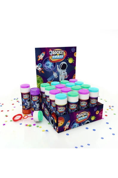 Köpük Balon Stantlı 30lu Rocket Space ürün görseli 1