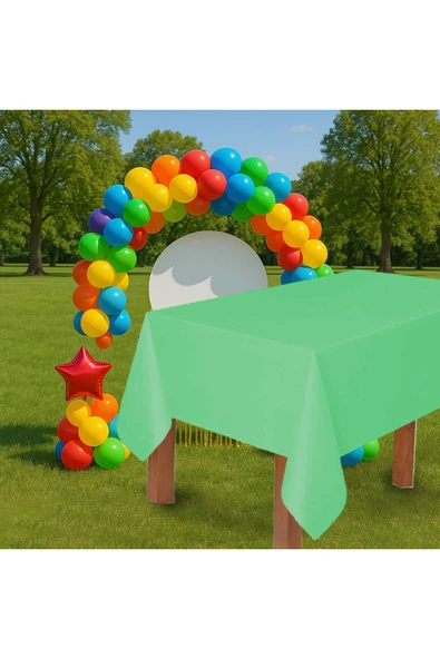 Plastik Masa Örtüsü 137*270cm 30mikron Mint Yeşil ürün görseli 1