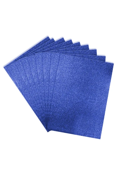 50x70 Eva Tabaka Simli Mavi 10'lu Paket - Resim 2