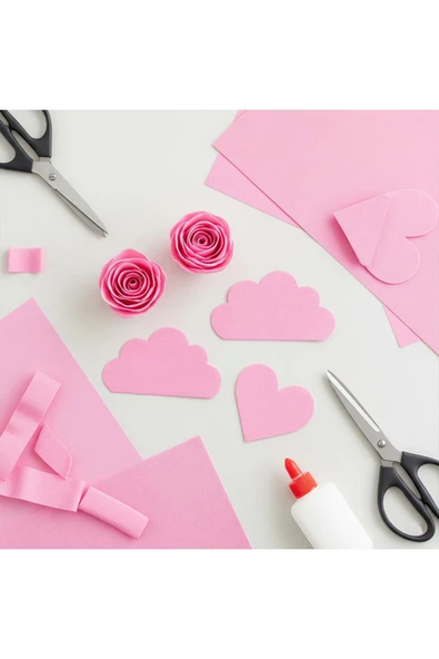 Açık Pembe Krapon Kağıdı 50x200 cm 10'lu Paket ürün görseli 1