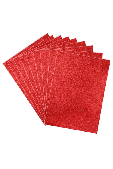A4 Eva Tabaka Simli Kırmızı 10'lu Paket ürün görseli 1