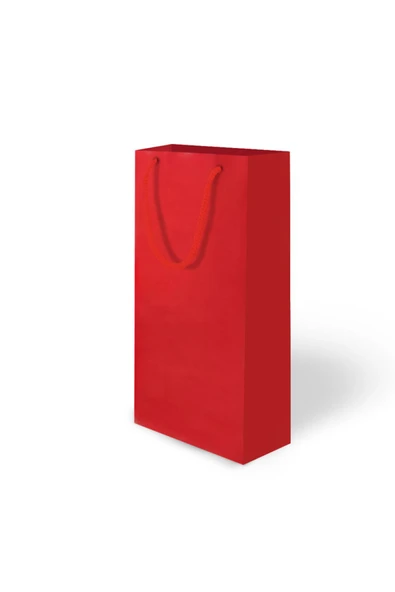 Mat Kırmızı Karton Çanta 12x35x8 cm 25 ADET ürün görseli 1