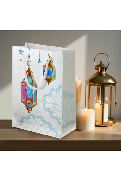 Ramazan Temalı Karton Çanta 26x40 Cm 5 Adet ürün görseli 1