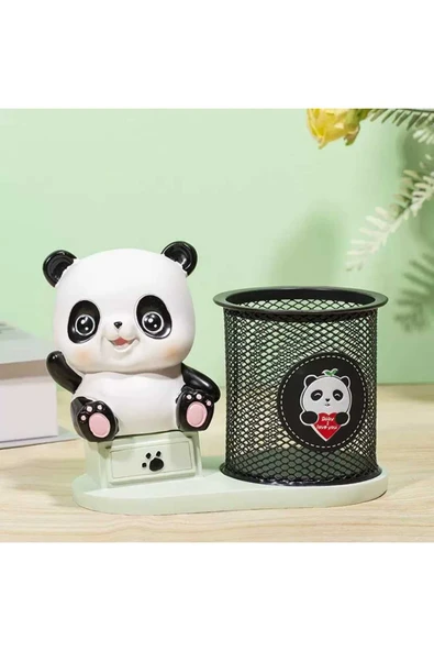 Panda Masa Üstü Biblo Kalemlik - Resim 3