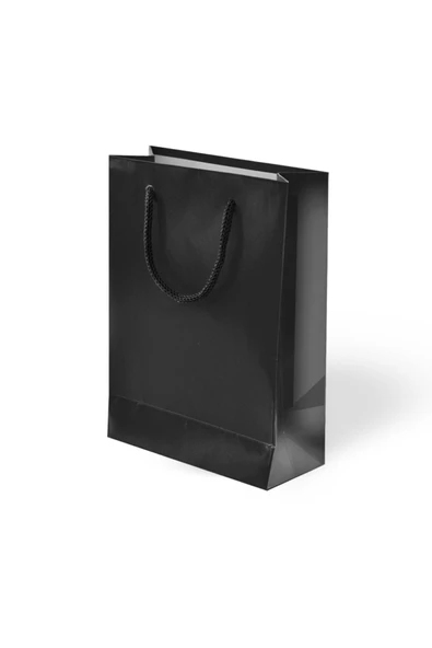 Siyah Karton Çanta 25x30x9cm 10 Adet ürün görseli 1