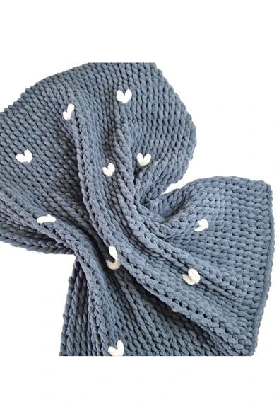 PUFFY KALP DESENLİ  BEBEK BATTANİYESİ 100 X 100 CM ürün görseli 1