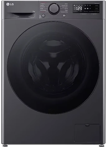 LG F4Y5EYWYJ.AMBPLTK A Enerji Sınıfı 11KG 1400 Devir Çamaşır Makinesi Siyah ürün görseli 1