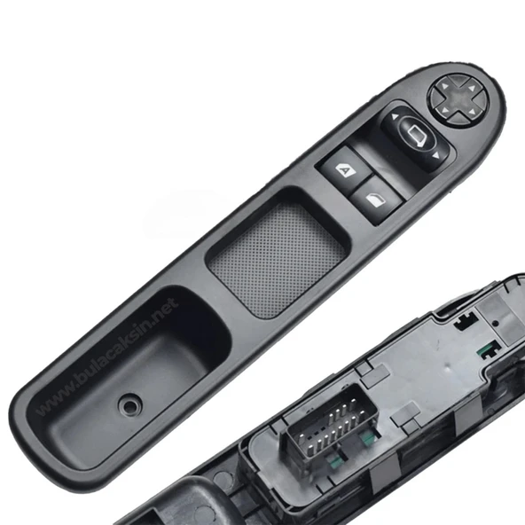 Peugeot 207 2006-2012 ile uyumlu Sol Ön İkili Cam Açma Düğmesi Anahtarı ürün görseli 1