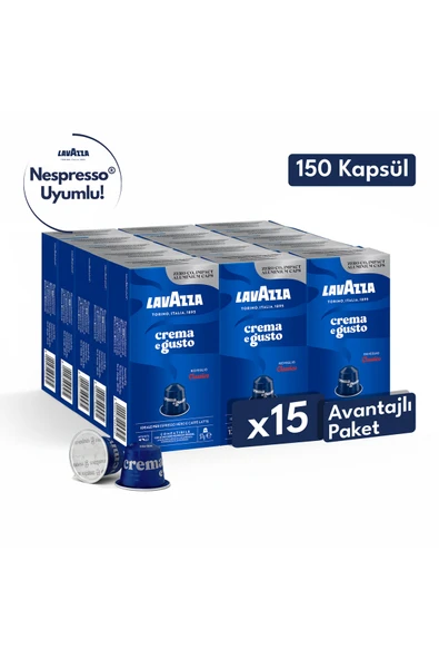 Crema E Gusto 150'li Paket | Nespresso Uyumlu Kapsül Kahve ürün görseli 1