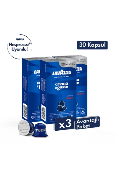 Cream E Gusto 30'lu Paket | Nespresso Uyumlu Kapsül Kahve ürün görseli 1