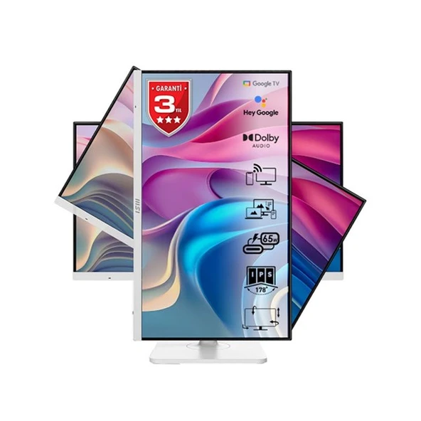 MSI 27 MODERN MD272UPSW 60HZ 4 MS 3840X2160(UHD) IPS PİVOT TYPE-C MONİTÖR ürün görseli 1