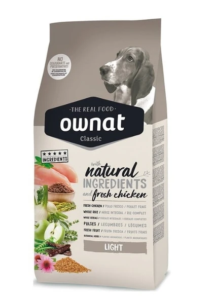 Ownat Classic Light Tavuklu 4 kg Yetişkin Köpek Maması ürün görseli 1