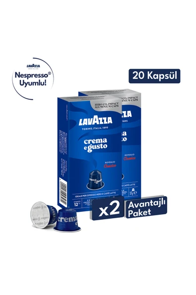 Cream E Gusto 20'li Paket | Nespresso Uyumlu Kapsül Kahve ürün görseli 1