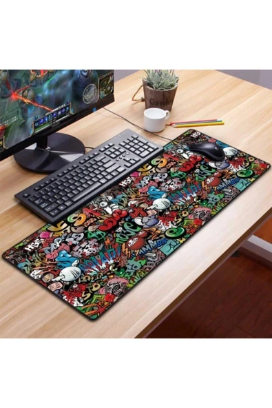 Paint Dikişli Mouse Pad 70 X 30 Cm - Resim 6
