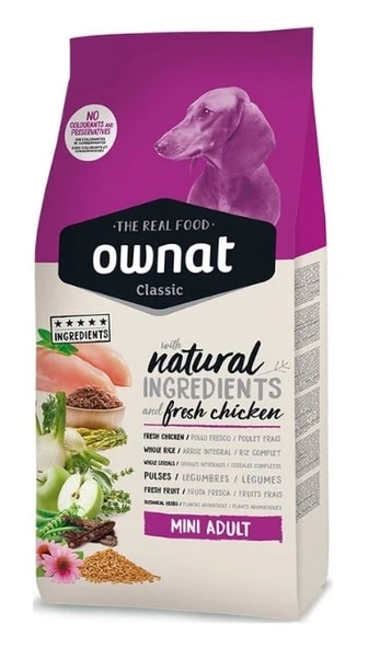 Ownat Classic Tavuklu Mini Adult Köpek Maması 4 Kg ürün görseli 1