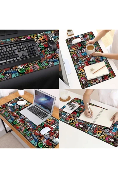 Paint Dikişli Mouse Pad 70 X 30 Cm - Resim 3