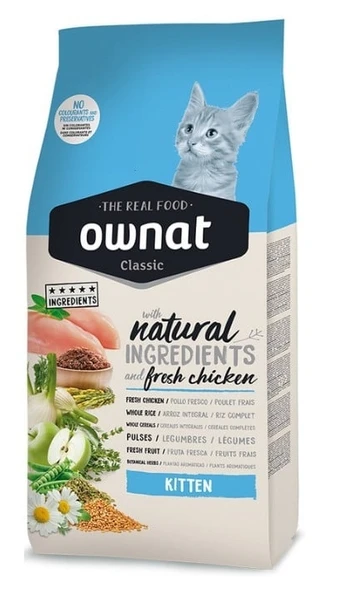 Ownat Classic Tavuklu 1.5 kg Yavru Kedi Maması ürün görseli 1
