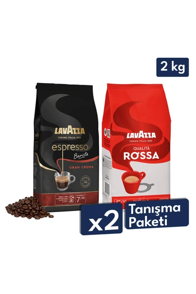 Qualita Rossa, Espresso Barista Gran Crema Çekirdek Kahve 1 Kg | 2'li Tanışma Paketi ürün görseli 1