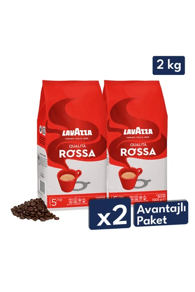 Qualita Rossa Espresso Çekirdek Kahve 1 kg | 2'li Avantajlı Paket ürün görseli 1