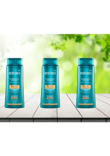 Restorex Keratin & Argan Şampuan 500 ml * 3 Adet ürün görseli 1