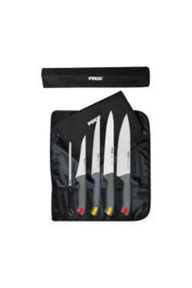 Pirge GASTRO ÇANTALI 5 Lİ BIÇAK SETİ GRİ 35198 ürün görseli 1