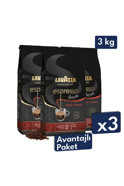 Espresso Barista Gran Crema Espresso Çekirdek Kahve 1 Kg | 3'lü Avantajlı Paket ürün görseli 1