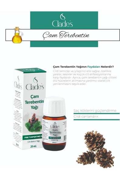 Clade's Çam Terebenti Yağı 20 ml - Resim 2