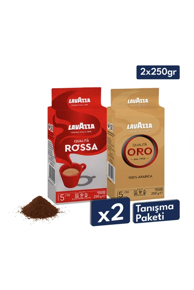 Lavazza Qualita Rossa, Qualita Oro 100% Arabica Filtre Kahve 250 gr | İkili Avantajlı Paket ürün görseli 1