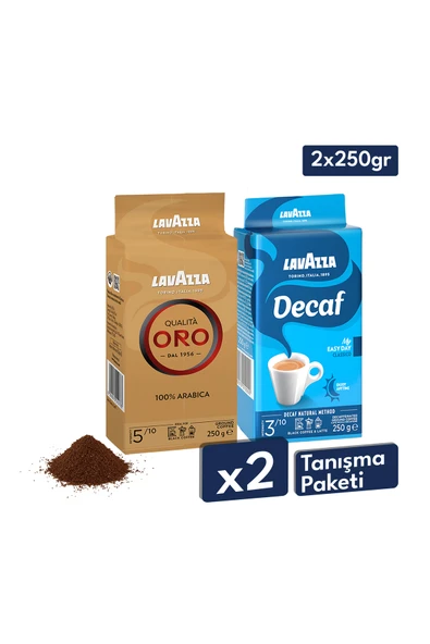 Lavazza Decaf My Easy Day Classico, Qualita Oro 100% Arabica Filtre Kahve 250 gr | İkili Avantajlı Paket ürün görseli 1
