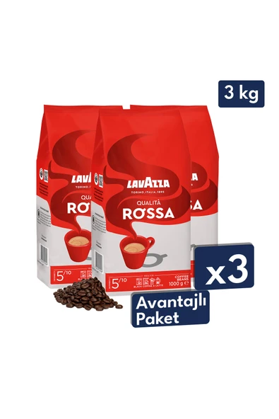 Qualita Rossa Espresso Çekirdek Kahve 1 kg | 3'lü Avantajlı Paket ürün görseli 1