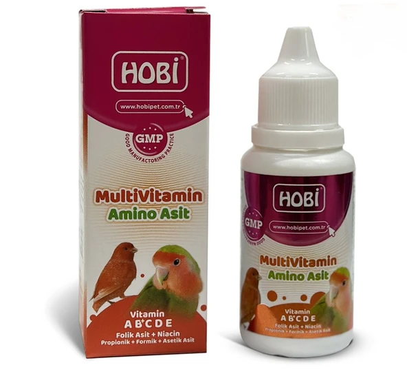 Hobi Kuşlar İçin Multivitamin ve Aminoasit Takviyesi  30 Ml ürün görseli 1