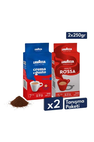 Lavazza Qualita Rossa, Crema e Gusto Filtre Kahve 250 gr | İkili Avantajlı Paket ürün görseli 1