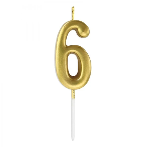 6 Rakam Mum Altın ürün görseli 1