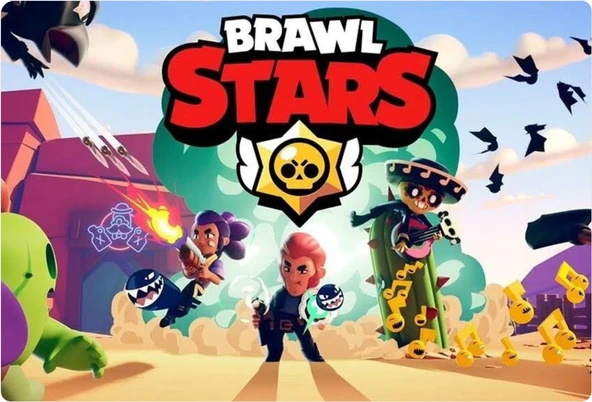 Brawl Stars Dikdörtgen Pasta Yenilebilir Resim Baskı 28*19 cm ürün görseli 1