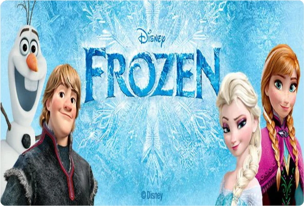 Frozen Dikdörtgen Pasta Yenilebilir Resim Baskı 28*19 cm ürün görseli 1