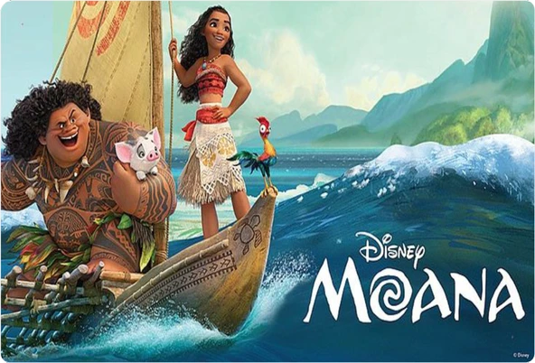 Moana Dikdörtgen Pasta Yenilebilir Resim Baskı 28*19 cm ürün görseli 1