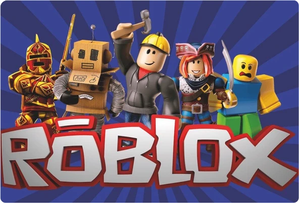 Roblox Dikdörtgen Pasta Yenilebilir Resim Baskı 28*19 cm ürün görseli 1