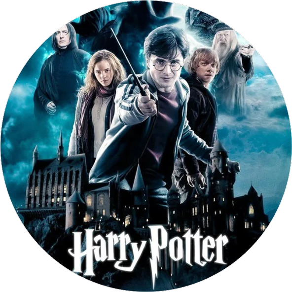 Hary Potter Yuvarlak Pasta Yenilebilir Resim Baskı 20 cm ürün görseli 1