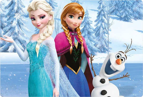 Frozen Dikdörtgen Pasta Yenilebilir Resim Baskı 28*19 cm ürün görseli 1