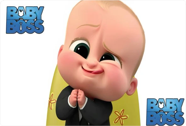 Baby Boss Dikdörtgen Pasta Yenilebilir Resim Baskı 28*19 cm ürün görseli 1