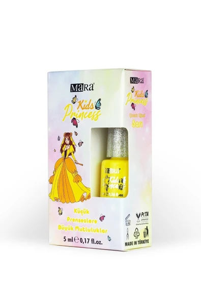 Mara Kids Princess Çocuk Oje 5 Ml Sarı ürün görseli 1