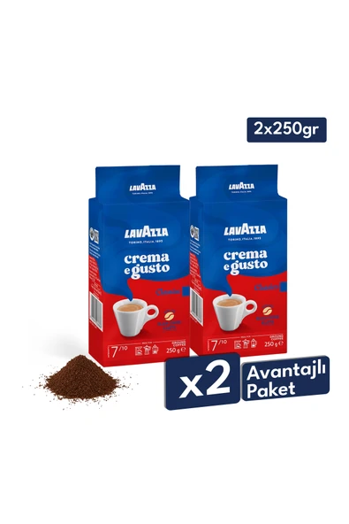 Crema E Gusto Öğütülmüş Filtre Kahve 250 gr | 2'li Avantajlı Paket ürün görseli 1