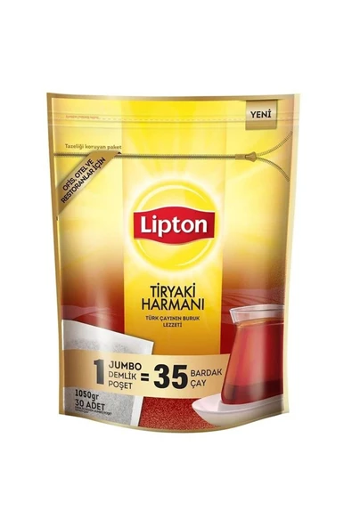 Lipton Tiryaki Harmanı Jumbo 35 gr 30'lu Demlik Poşet Çay ürün görseli 1