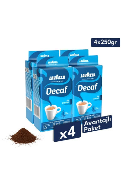 Decaf My Easy Day Öğütülmüş Kafeinsiz Filtre Kahve 250 gr | 4'lü Avantajlı Paket ürün görseli 1