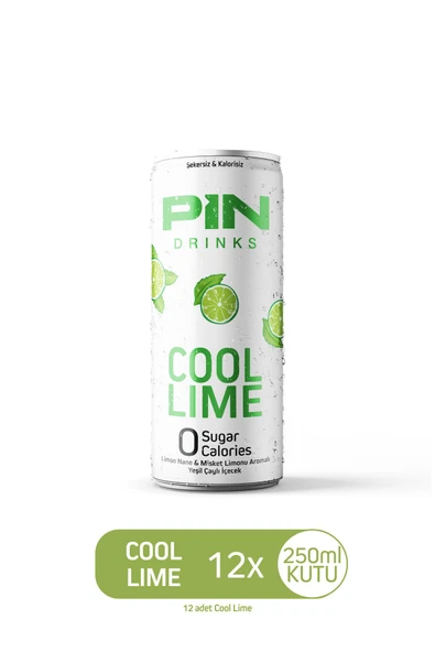Pin Cool Lime - Şekersiz & Kalorisiz 250 ml X 12 Adet 304893 Ice Tea ürün görseli 1
