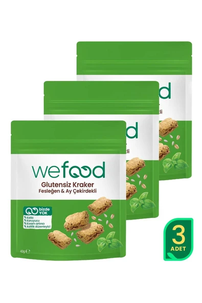Wefood Fesleğenli Kraker 40 Gr 3'lü ürün görseli 1