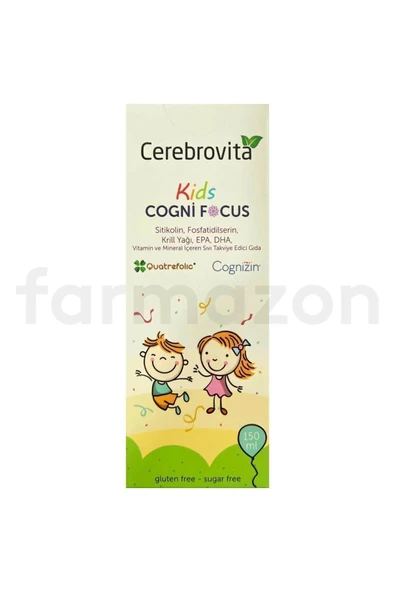 Cerebrovita Kids Cogni Focus Şurup 150 ml ürün görseli 1