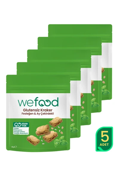 Wefood Fesleğenli Kraker 40 Gr 5'li ürün görseli 1