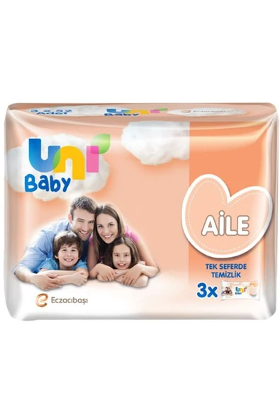 Uni Baby Aile Islak Mendil 3 X 52 Adet ürün görseli 1