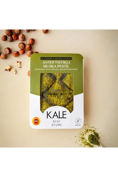 Kale Pestil & Köme Glutensiz Şekersiz Antep Fıstıklı Muska 230 Gr ürün görseli 1